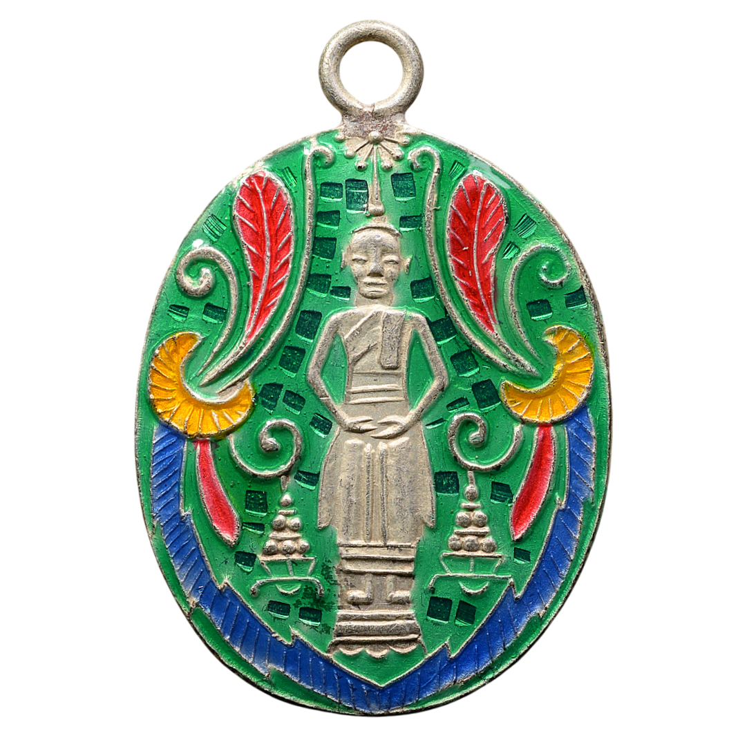 AML6602120018 หลวงพ่อวัดบ้านแหลม รุ่นแรก ปี 2460 เนื้อนิกเกิลผสมลงยา AML6602120018 หลวงพ่อวัดบ้านแหลม รุ่นแรก ปี 2460 เนื้อนิกเกิลผสมลงยา