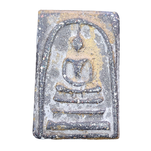AML6603250022 พระสมเด็จ หลังตรารัชกาลที่4 เนื้อดำ  
