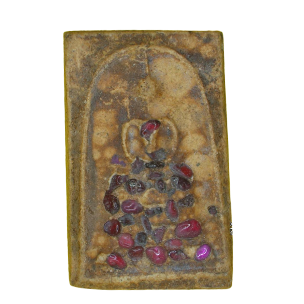 AML6610210008 พระสมเด็จ ฝังแร่รัตนชาติ  เนื้อปูนเปลือกหอย 