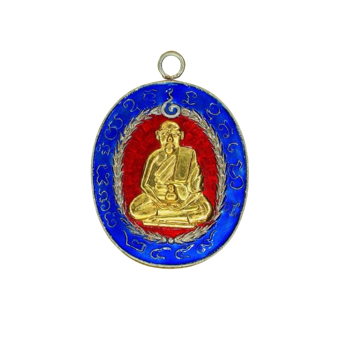 AML6611240008 เหรียญหลวงพ่อแก้ว วัดพวงมาลัย ปี 2459 เนื้อนิกเกิลผสมลงยาหน้ากากทอง AML6611240008 เหรียญหลวงพ่อแก้ว วัดพวงมาลัย ปี 2459 เนื้อนิกเกิลผสมลงยาหน้ากากทอง