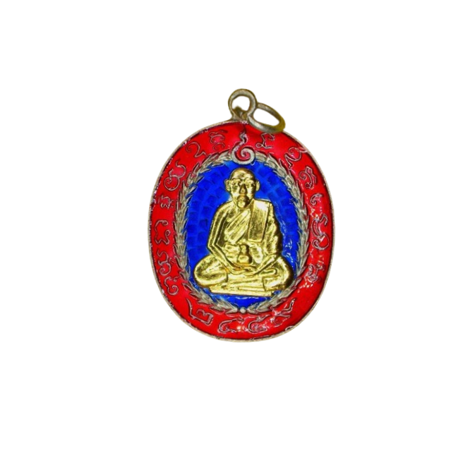 AML6611290005 เหรียญหลวงพ่อแก้ว วัดพวงมาลัย ปี 2459 เนื้อนิกเกิลผสมลงยาหน้ากากทอง AML6611290005 เหรียญหลวงพ่อแก้ว วัดพวงมาลัย ปี 2459 เนื้อนิกเกิลผสมลงยาหน้ากากทอง