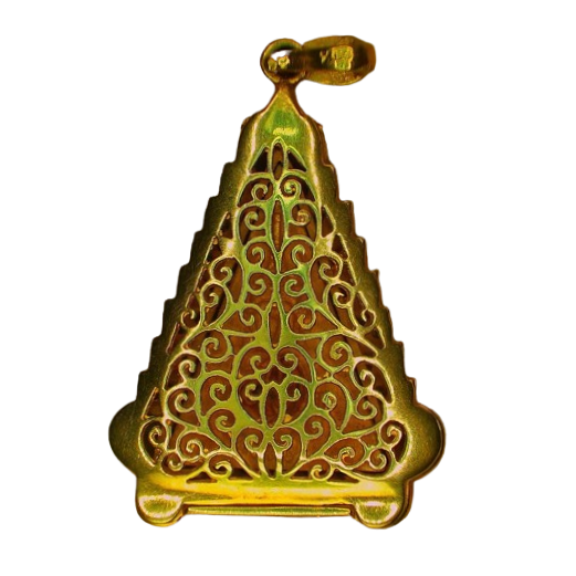 AML6703160035 พระสมเด็จ พิมพ์นางพญา หลังปรมาภิไธย สก. ปี2535 เนื้อทองคำ กรอบฝังเพชร AML6703160035 พระสมเด็จ พิมพ์นางพญา หลังปรมาภิไธย สก. ปี2535 เนื้อทองคำ กรอบฝังเพชร