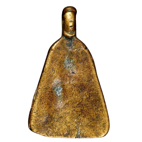 AML6707060002 เหรียญหลวงพ่อเงิน  หล่อจอบใหญ่  วัดบางคลาน เนื้อโลหะผสม 