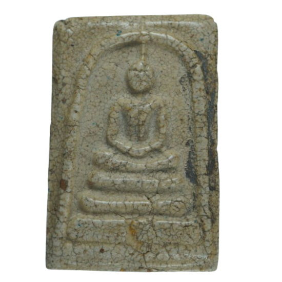 AML6711192002 พระสมเด็จ วัดระฆัง พิมพ์ใหญ่พระประธาน เกศจรดซุ้ม   ปี 2390-2400 เนื้อปูนเปลือกหอย 