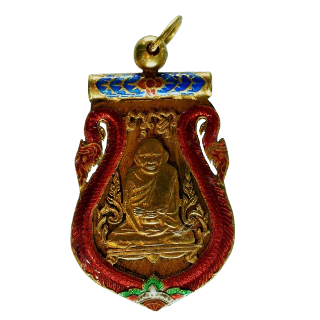 AML68071016862 เหรียญฉลุหลวงปู่เอี่ยม วัดหนัง ปี 2467 หลังยันต์สี่ พิมพ์สี่จุด เนื้อทองคำ ลงยา AML68071016862 เหรียญฉลุหลวงปู่เอี่ยม วัดหนัง ปี 2467 หลังยันต์สี่ พิมพ์สี่จุด เนื้อทองคำ ลงยา