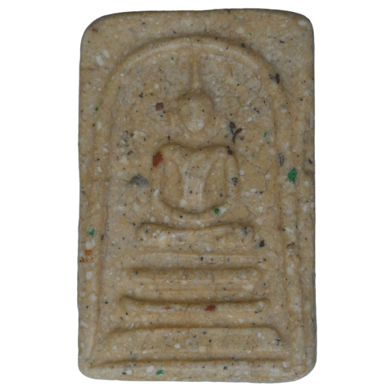 AML68081517616 พระสมเด็จ วัดระฆัง พิมพ์ฐานแซม  ปี 2408-2415 เนื้อปูนเปลือกหอย 