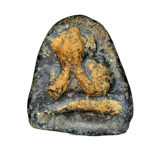 AML68100318675  พระปิดตา หลวงพ่อแก้ว วัดเครือวัลย์  ปี 2410-2420 เนื้อว่าน 