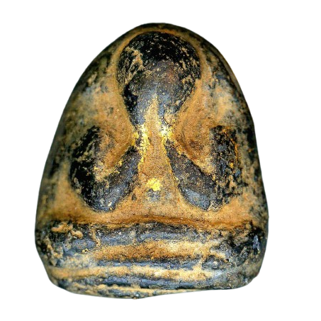 AML68100318676  พระปิดตา หลวงพ่อแก้ว วัดเครือวัลย์  ปี 2410-2420 เนื้อว่าน 