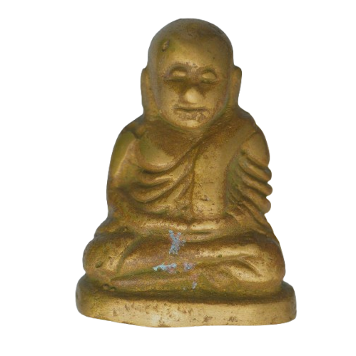 AML68101718812 รูปหล่อหลวงพ่อเงิน วัดบางคลาน พิมพ์นิยม  ปี2455 เนื้อโลหะผสม  