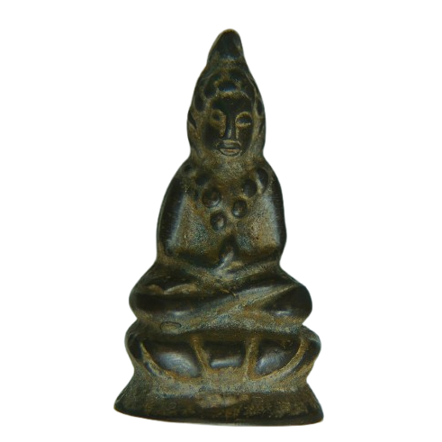 AML68111719620  พระชัยวัฒน์ หลวงปู่เอี่ยม วัดหนัง พิมพ์สร้างเขื่อน อุดชันโรง  เนื้อโลหะผสม 