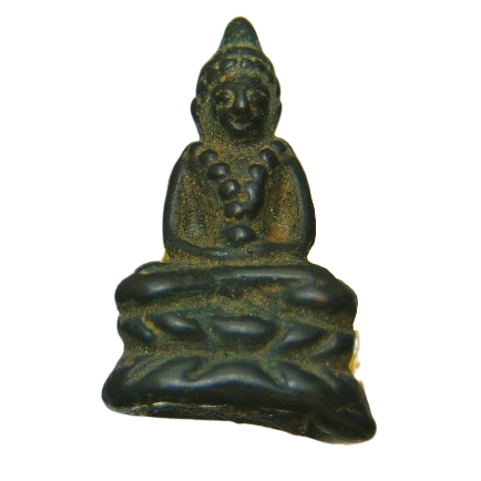 AML68111719627  พระชัยวัฒน์ หลวงปู่เอี่ยม วัดหนัง พิมพ์สร้างเขื่อน อุดชันโรง  เนื้อโลหะผสม 