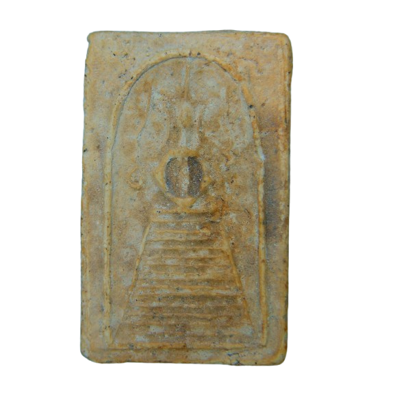 AML68111919649 พระสมเด็จหลวงปู่ภู วัดอินทร์    พิมพ์แซยิด แขนหักศอก เนื้อปูนเปลือกหอย 