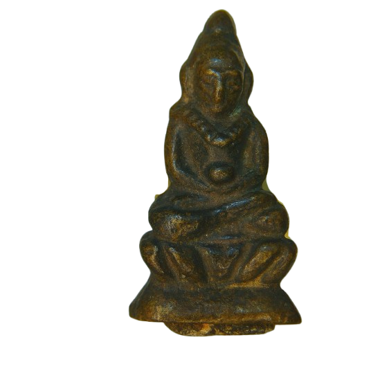 AML68112619813  พระชัยวัฒน์ หลวงปู่เอี่ยม วัดหนัง  รุ่นสร้างเขื่อน  เนื้อโลหะผสม 