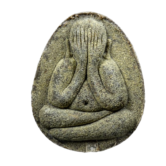 AML68121620314 พระปิดตา  หลวงปู่โต๊ะ วัดประดู่ฉิมพลี  ปี 2520 รุ่น 1 เนื้อผงเกสร 