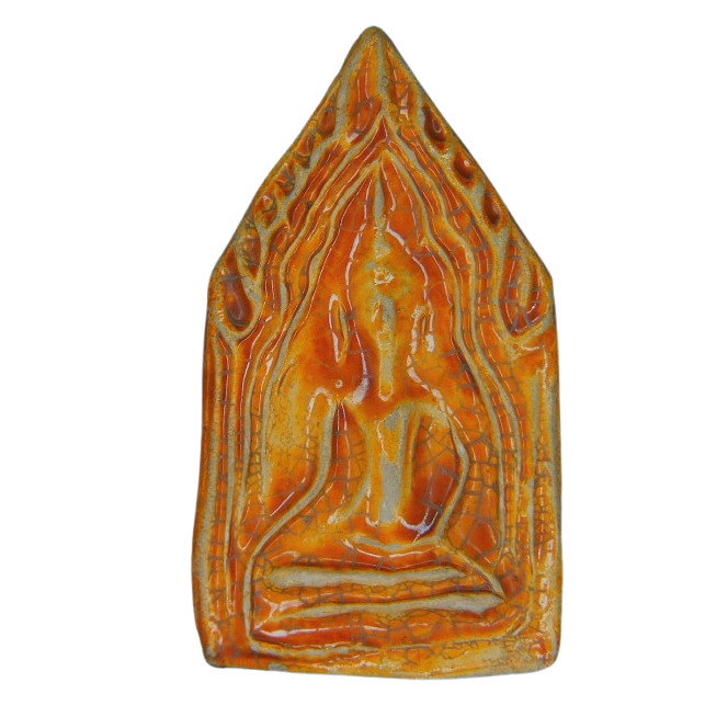 AML69011520666 พระขุนแผน กระเบื้องเคลือบ กรุวัดใหญ่ชัยมงคล  