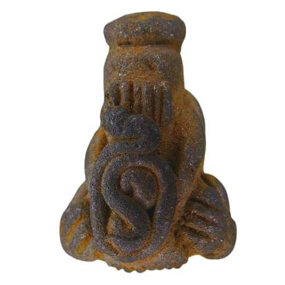 AML69031421947 พระปิดตาแร่บางไผ่ หลวงปู่จันทร์ วัดโมลี  เนื้อโลหะผสม 