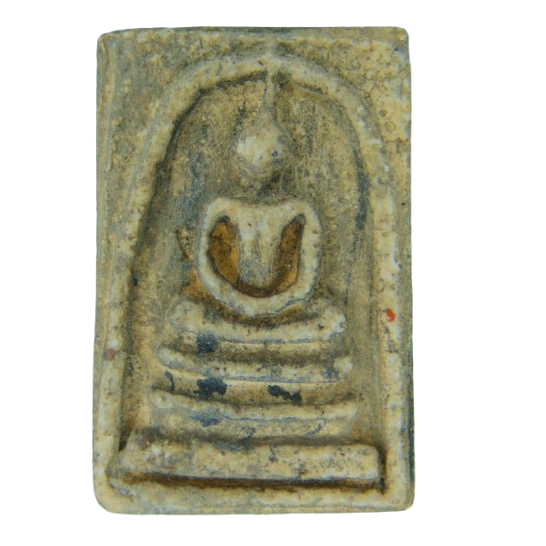 AML69042522443 พระสมเด็จ วัดระฆัง พิมพ์ใหญ่พระประธาน เกศจรดซุ้ม  ปี2400-2408 เนื้อปูนเปลือกหอย 