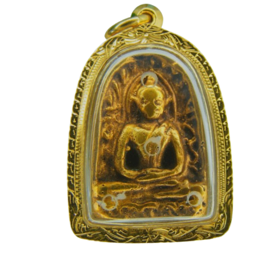 AML69042522453 พระซุ้มกอ มีกนก เนื้อดิน  