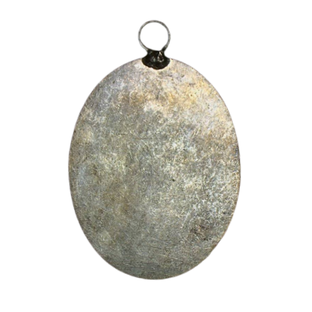 AML6608100005 เหรียญหลวงปู่ไข่ วัดเชิงเลน ปี 2472   เนื้อนิกเกิลผสมลงยา หน้ากากทอง 